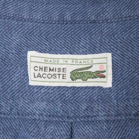 70-80s LACOSTE HTB Shirt Blue（Made in France）