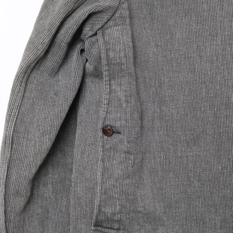 50-60s France Vintage KIDUR Gray Cotton Pique H