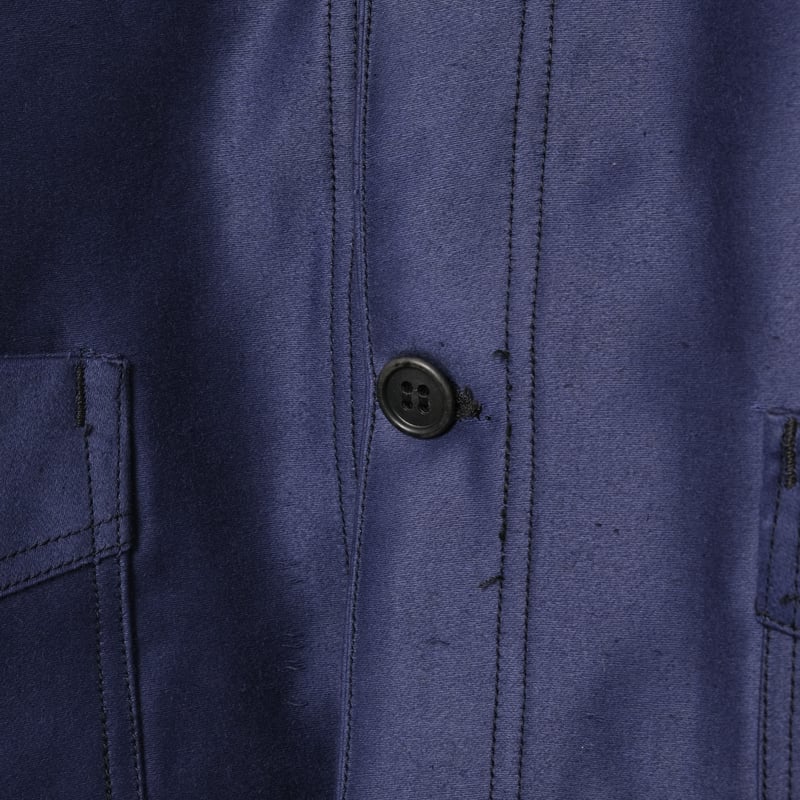 40s France Vintage H.Canals Blue Moleskin Work