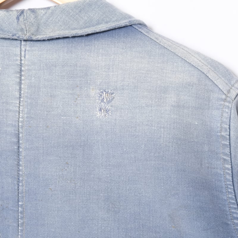 Paul Passant 40s~50s モールスキンジャケット ラペルタイプ 30-40s France Vintage Paul Passant Blue Moleski
