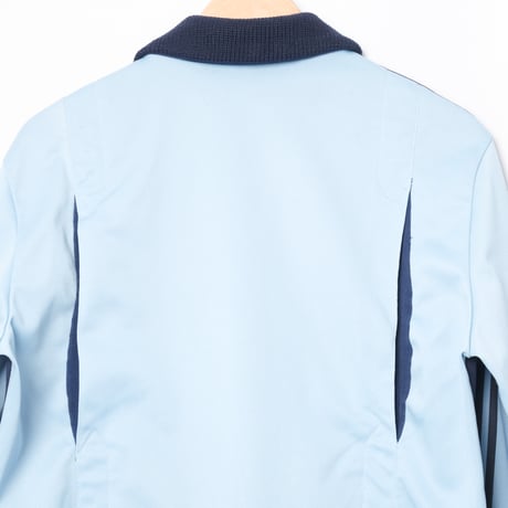70-80s Vintage adidas Track Jacket Light Blue × Navy (Made in France)