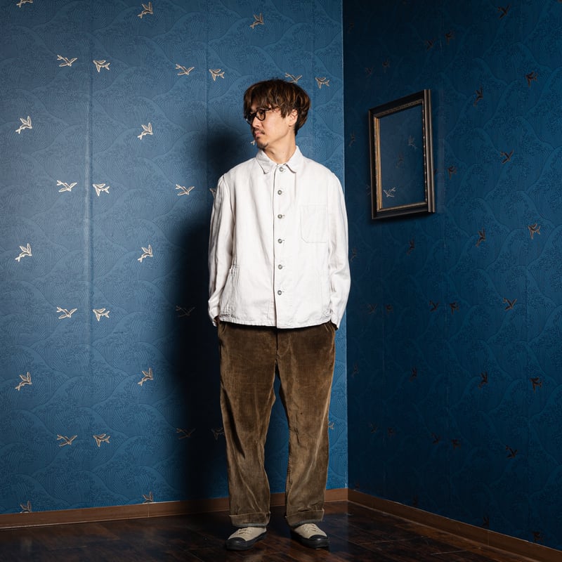 30-40s German Army HBT Cotton Linen Work Jacket