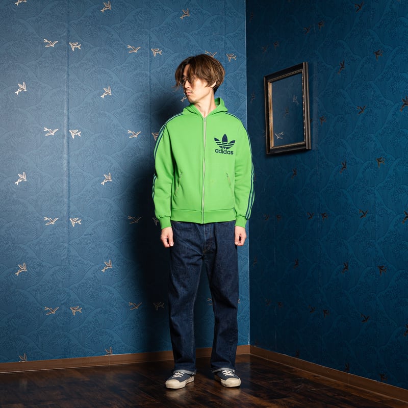 70s Vintage adidas Ventex Hoodie Light Green (M 70s Vintage adidas Ventex Hoodie Light Green (M
