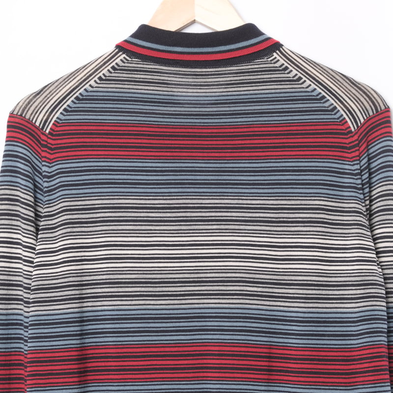00s- JOHN SMEDLEY Merino Wool Knit Polo Shirt N