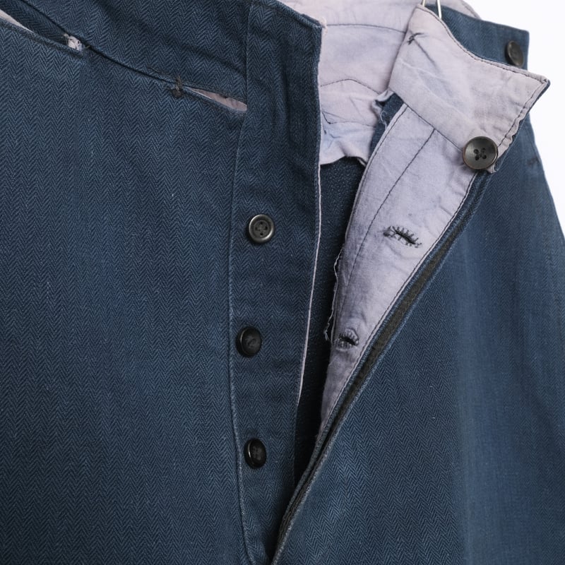 〜20's indigo linen french fireman pants y*o様 〜20's indigo linen french fireman p - メルカリ