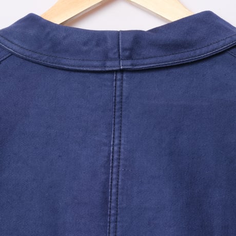 50-60s France Vintage Le Favori Blue Moleskin Jacket