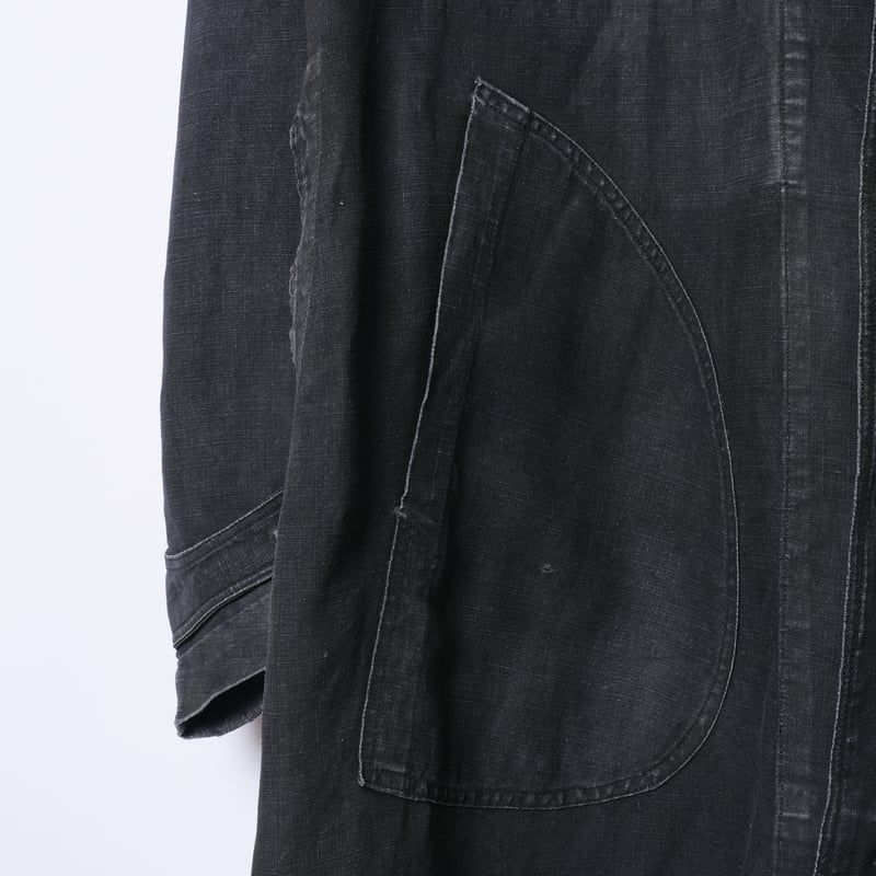 30-40s France Vintage SALACHE Black Linen Maqu