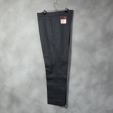 50-60s French Vintage  Stripe Trousers Deadstock