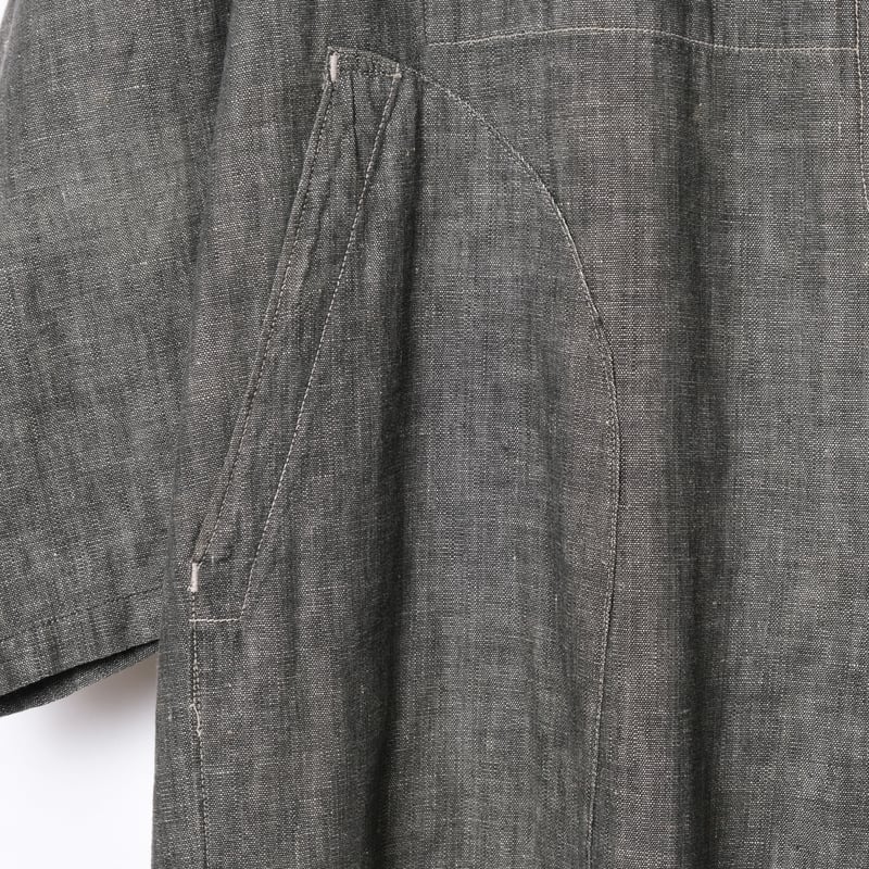 french vintage 40'sゴーディロイベスト　※3/17まで出品 40s France Vintage Black Chambray Atelier Coat