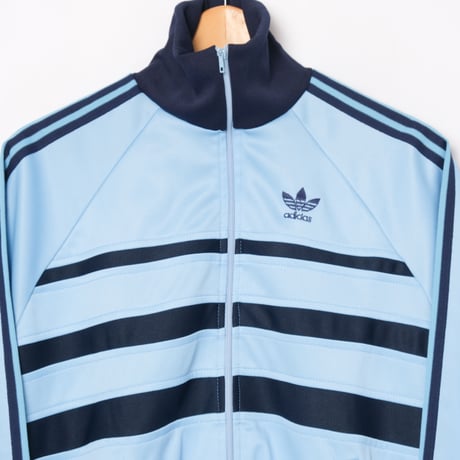 70-80s Vintage adidas Ventex Track Jacket Model  First Right Blue×Navy (Made in France) 174-1