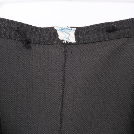 70-80s Vintage adidas Ventex Pile Track Trousers Black (Made in France)
