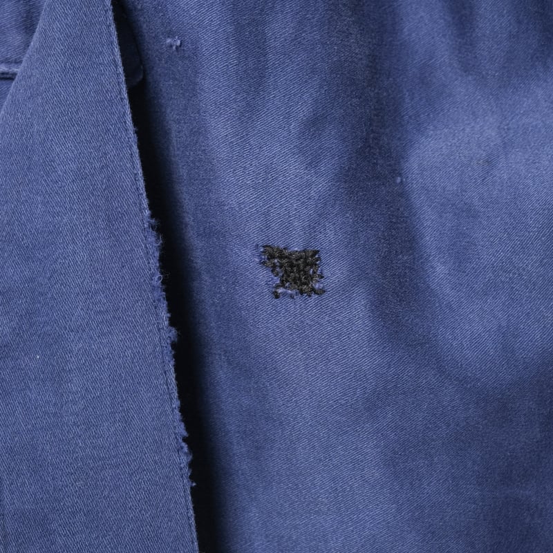 40-50s France Vintage Blue Moleskin all ln One
