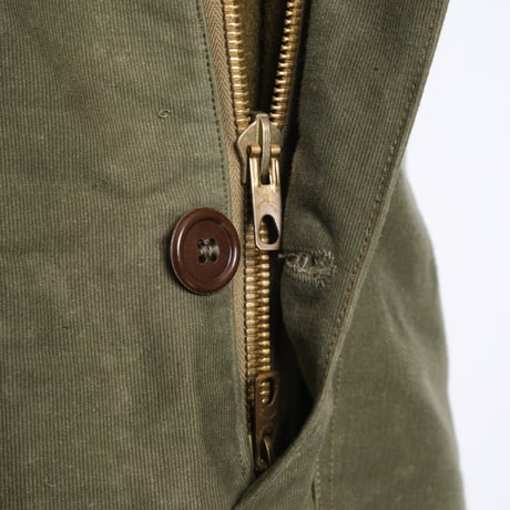 50s Marine Nationale Cotton Pipue Deck Trousers