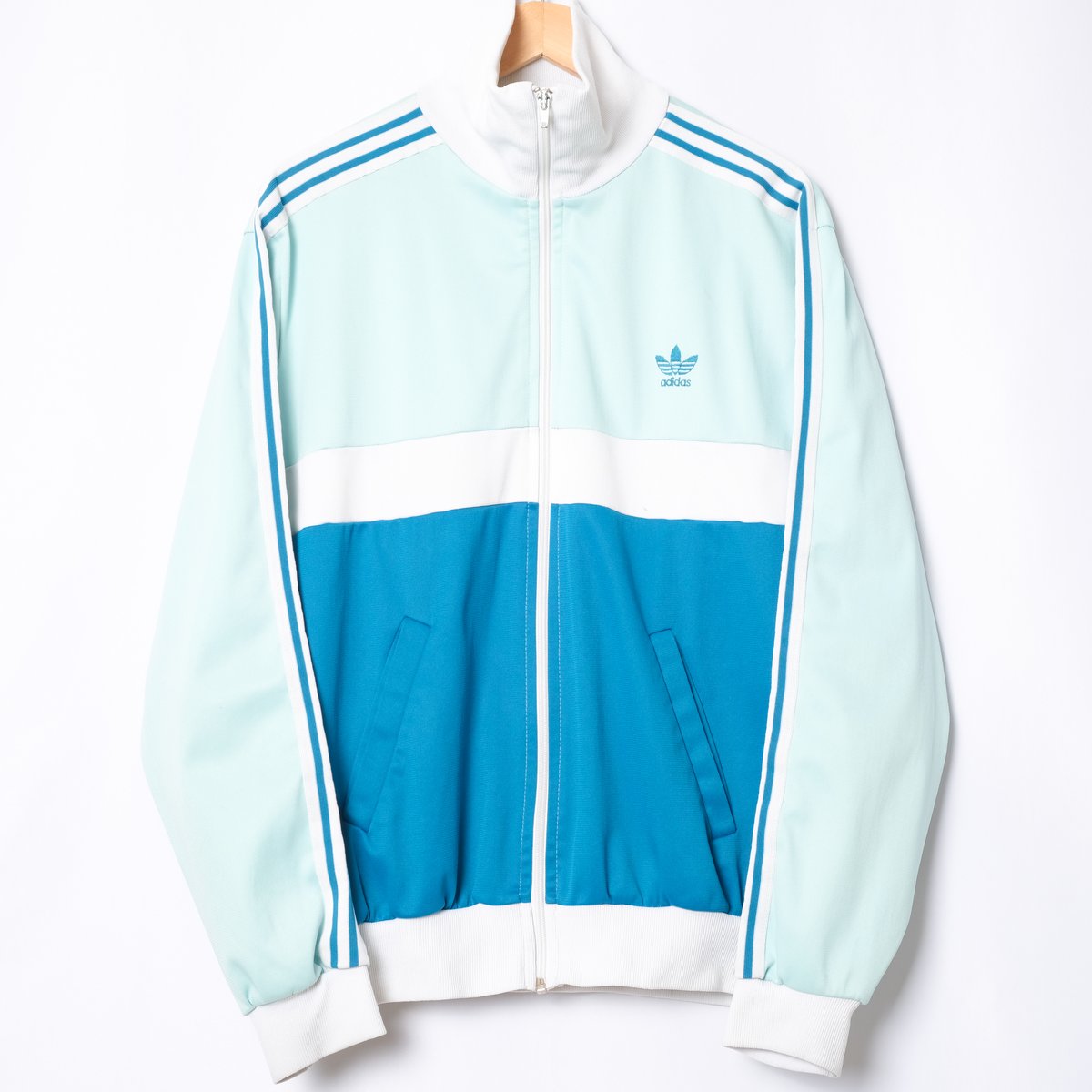 70-80s Vintage adidas Track Jacket Turquoise × 70-80s Vintage adidas Track Jacket Turquoise ×