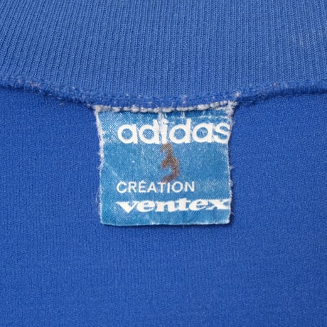 60s Vintage adidas Ventex Collarless Track Jacket Late World Mark France (Made in France)