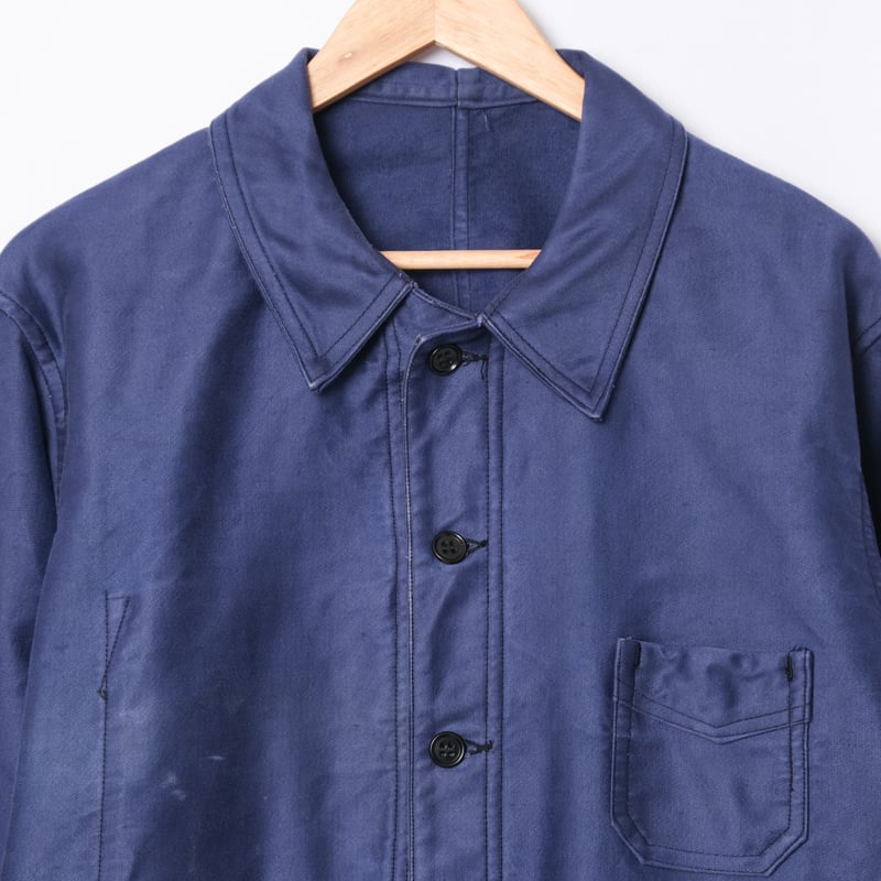 40-50s France Vintage L'ideal Blue Moleskin Wor 40-50s France Vintage L'ideal Blue Moleskin Wor