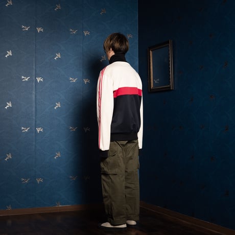 70-80s Vintage adidas Ventex Track Jacket Black×Ivory×Red (Made in France)