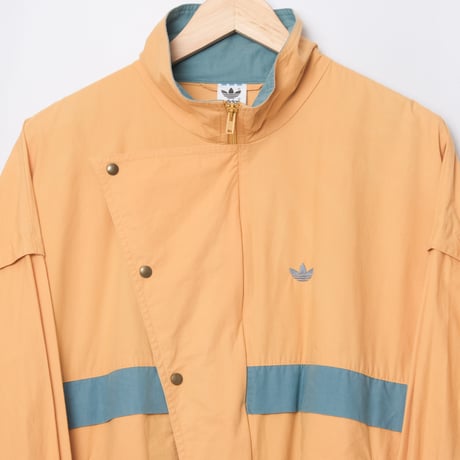 80s Vintage adidas Blouson Mustard × Bluegray（Made in Finland）