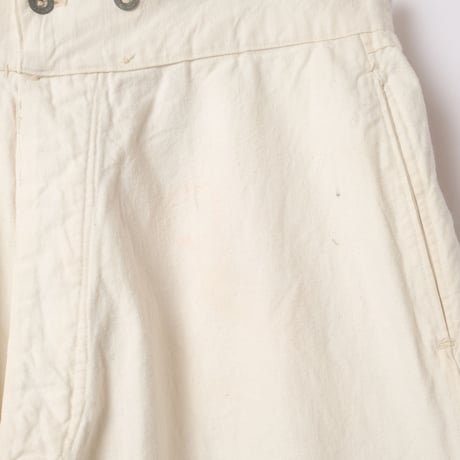 -30s French Army  Cotton Bourgeron Trousers Metal Button