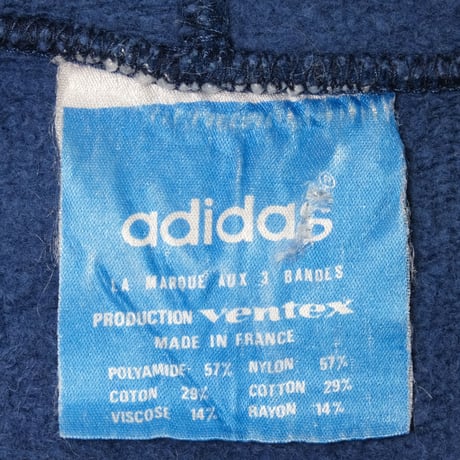 70s Vintage adidas Ventex Hoodie Navy (Made in France)