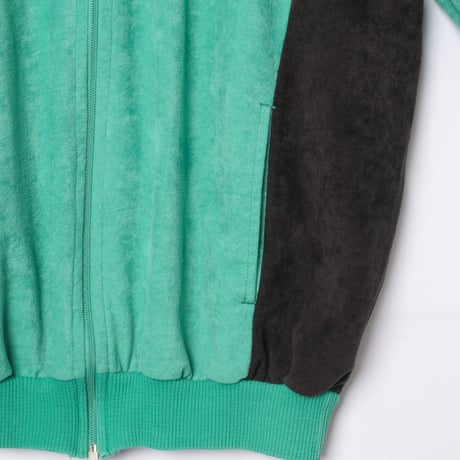 80s Vintage adidas Ventex Track Jacket Model Challenger Green × Gray (Made in France)