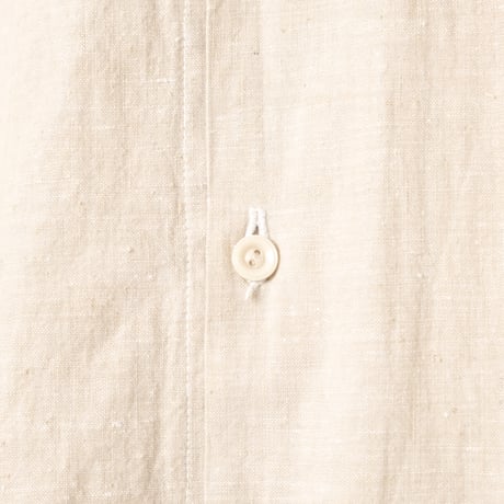 40-50s France Vintage Cotton Linen Short Sleeve Shirt