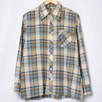60-70s Poland Vintage Checked Shirt
