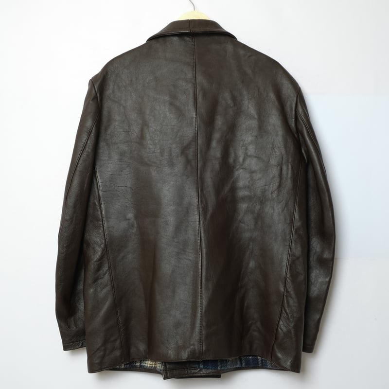 70-80s French Vintage GVF Leather Jacket (Corbu 70-80s French Vintage GVF Leather Jacket (Corbu