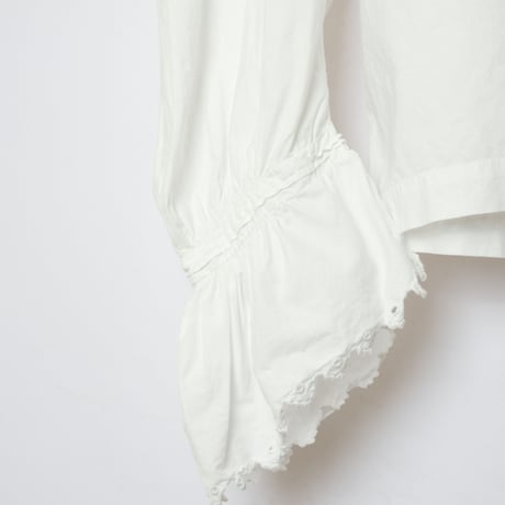 French Antique Cotton Lace Blouse  1