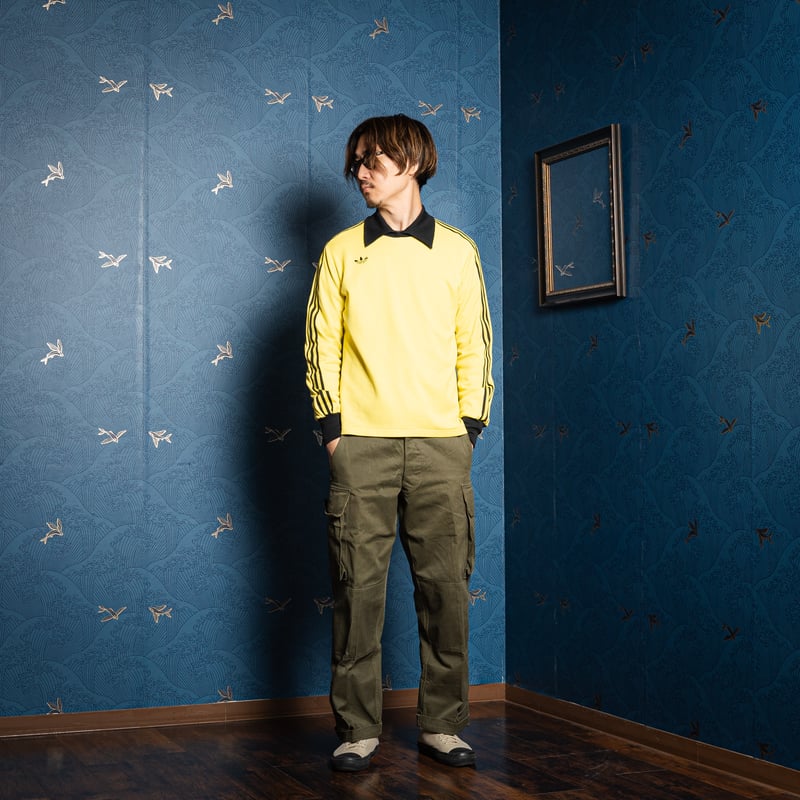 70-80s Vintage adidas Ventex Game Shirt Yellow