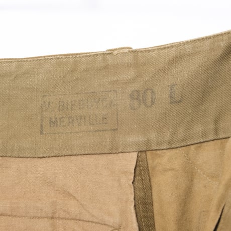 French Army M47 Trousers Early 比翼 Metal Button Size 80L