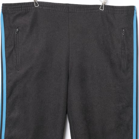 70-80s Vintage adidas Ventex Pile Track Trousers Black (Made in France)