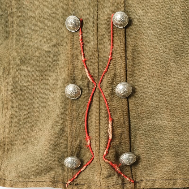 1900s France Antique Fireman Jacket Beige | U 1900s France Antique Fireman Jacket Beige | U