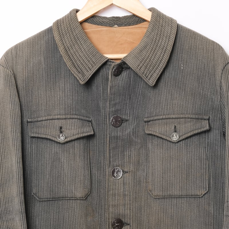 30-40s France Vintage EGAN Cotton Pique Hunting