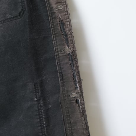 40-50s Le Mont St Michel Black Moleskin Jacket Size52