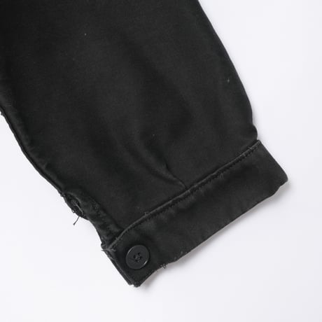 50-60s France Vintage Adolphe Lafont Black Moleskin Work Jacket