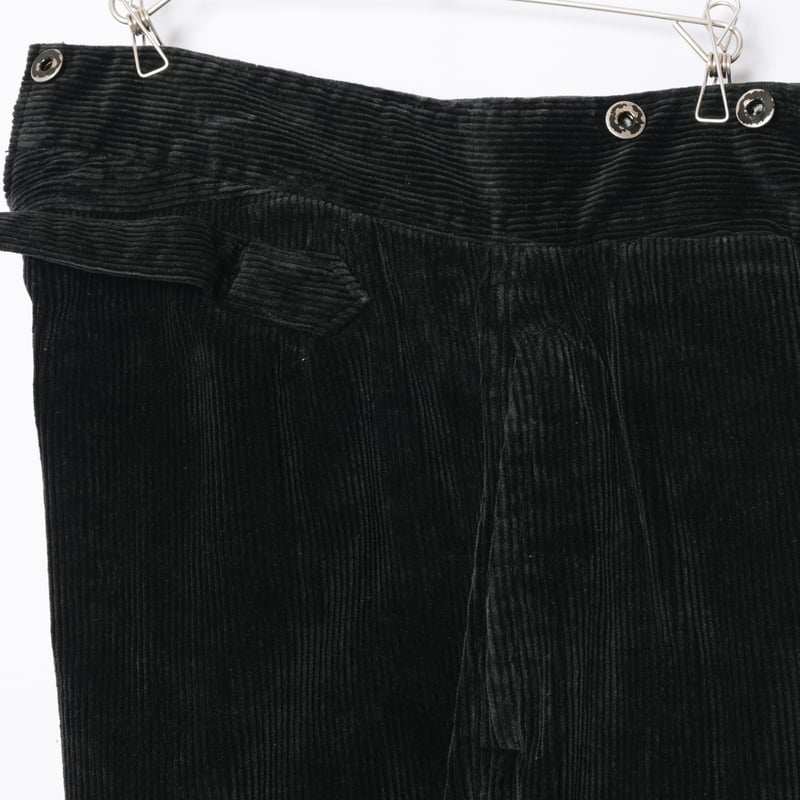 40-50s France Vintage VETVOR Black Corduroy Tro