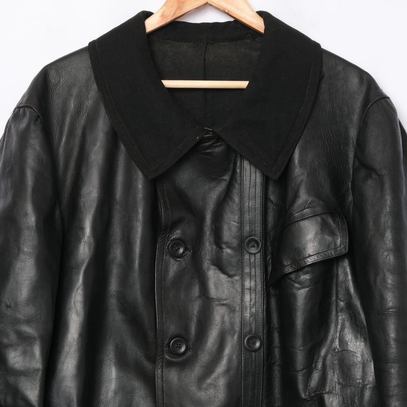 40s French Vintage Leather Jacket(Corbusier Ja 40s French Vintage Leather Jacket(Corbusier Ja