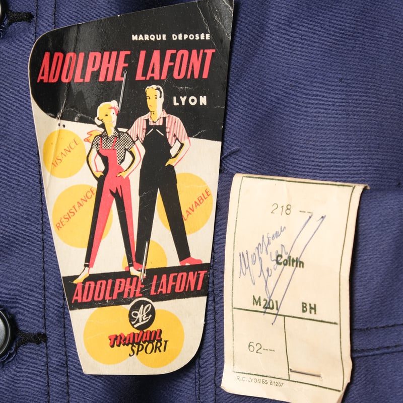 40s-50s France Vintage Adolphe Lafont Blue Mol