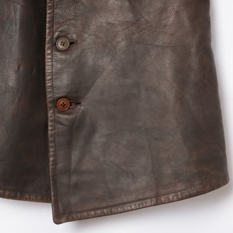 40s Euro Vintage Leather Vest