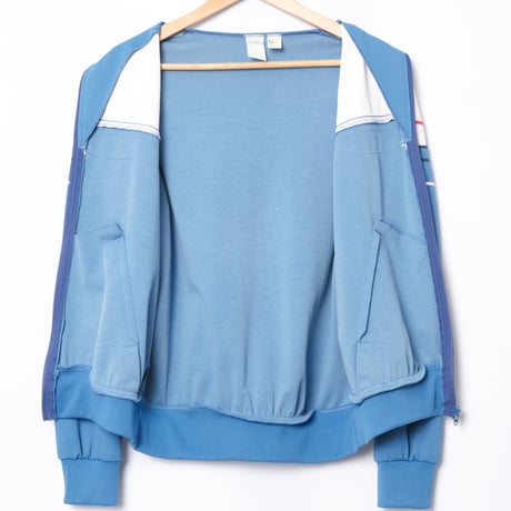 70-80s Vintage adidas Ventex Track Jacket Light Blue × White（Made in France）