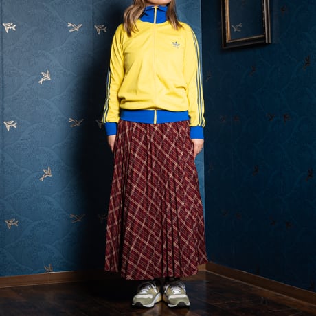 70s Vintage adidas Ventex Track Suits Yellow × Blue (Made in France) 162