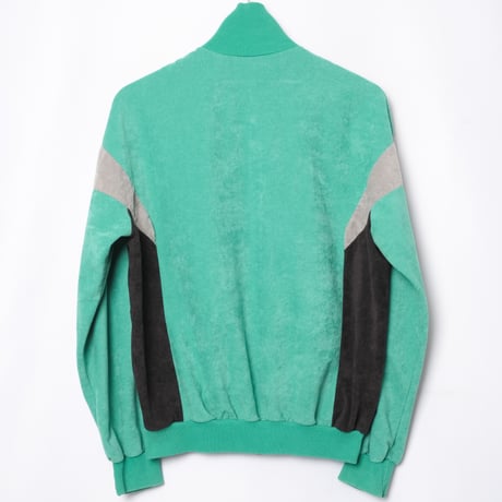 80s Vintage adidas Ventex Track Jacket Model Challenger Green × Gray (Made in France)
