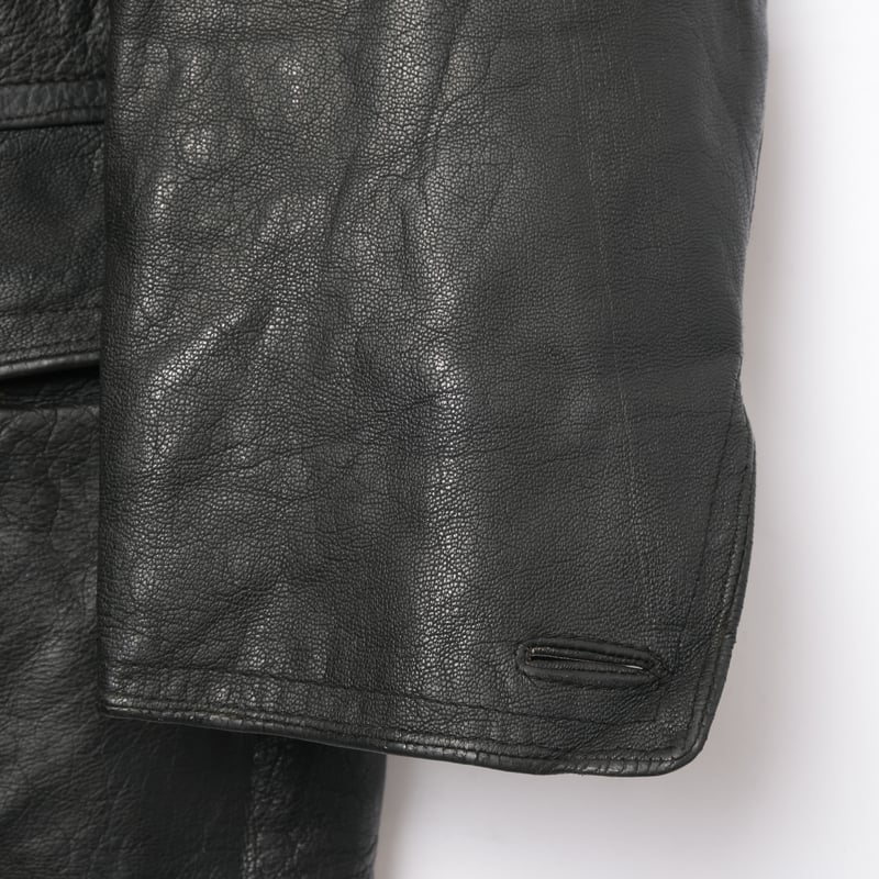 50-60s Sweden Vintage Double breasted Leather J 50-60s Sweden Vintage Double breasted Leather J