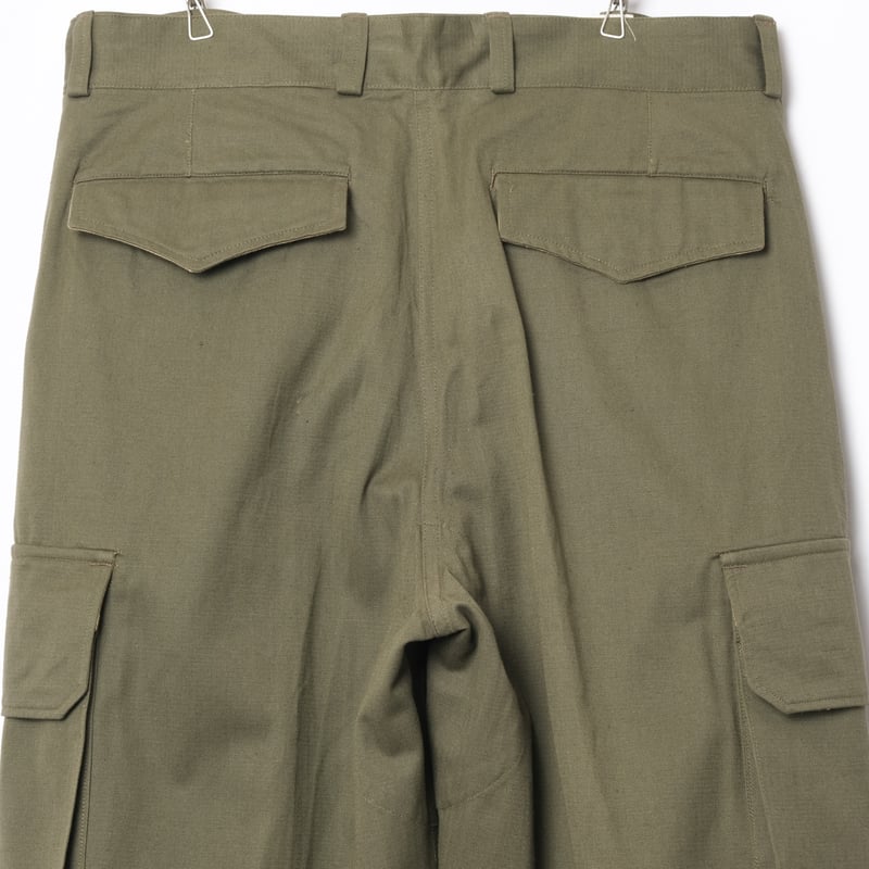 実物 French Military m47 後期 TROUSERS 33 French Army M47 Trousers