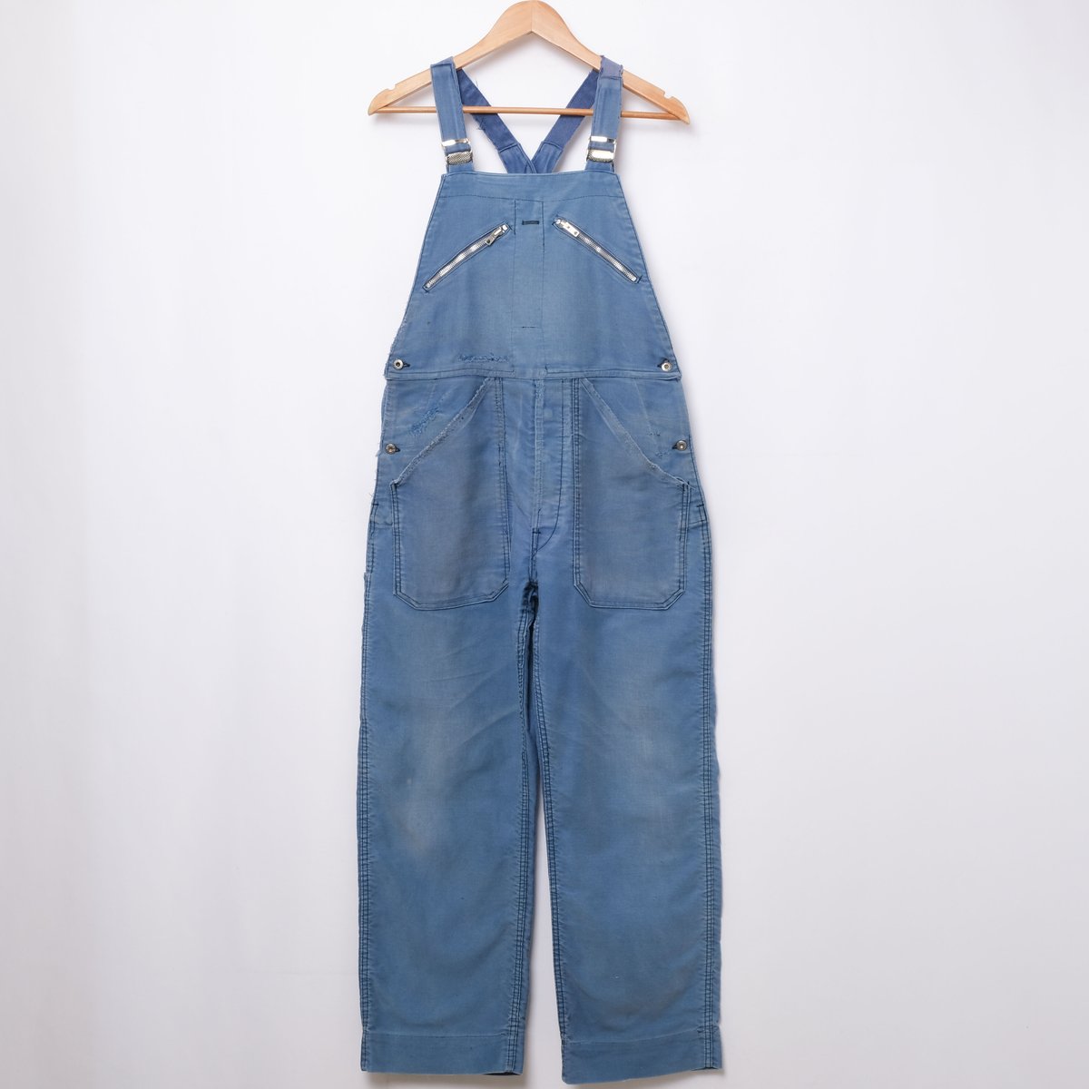 1950s ADOLPHE LAFONT ブルーモールスキンオーバーオール fit=scale-down,w=1200