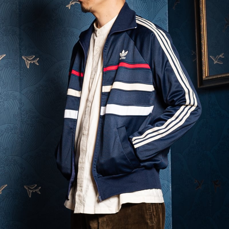 ジャケット・アウター adidas 70s track jacket Adidas Vintage Mens Track Jacket 70s 3 Striped Sz 7 Made In