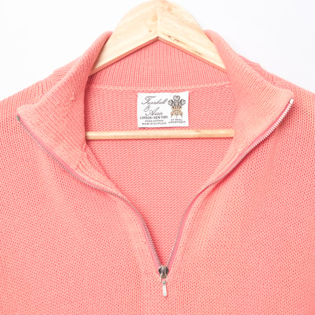 00s- Turnbull&Asser Cotton Knit Sweater（Made in Scotland)