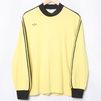 70-80s Vintage adidas Ventex Game Shirt Yellow × Black（Made in France）
