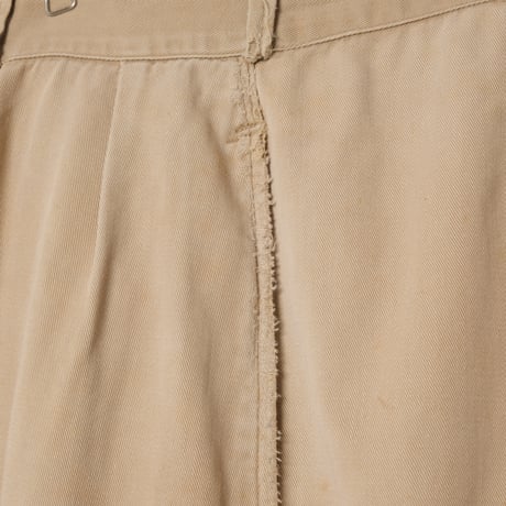 40s French Army FTEO Chino Trousers Size 88M(11)